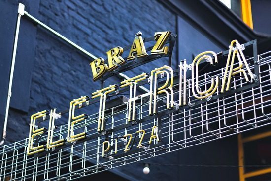 LED pizza business signage