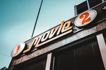 business signage for moviehouse business