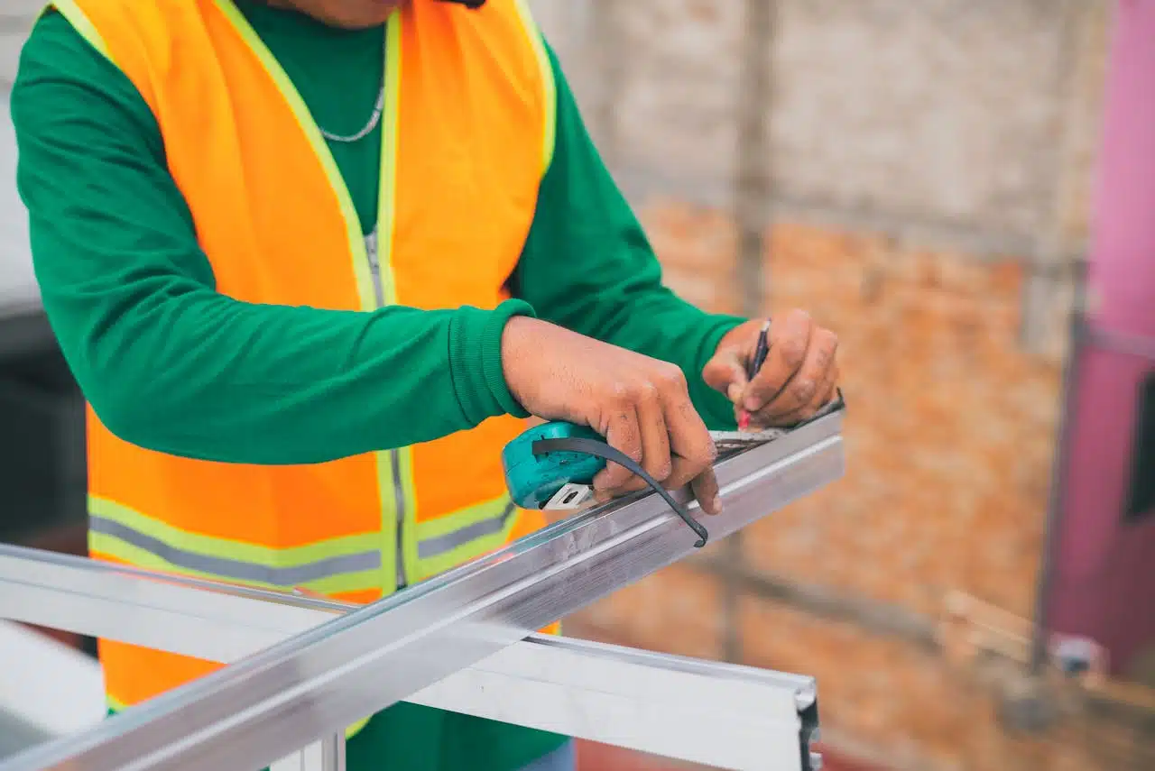 In-house sign fabrication and custom material preparation by a licensed installation crew.